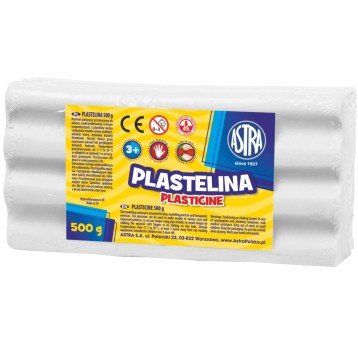 PLASTELINA ASTRA 500G BIAŁA 303117002