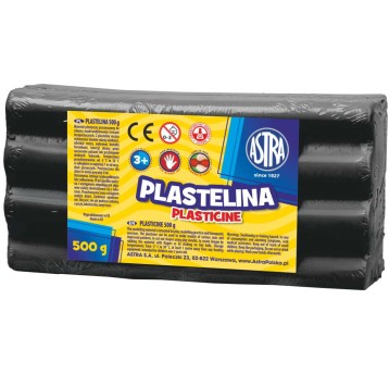 PLASTELINA ASTRA 500G CZARNA 303117013