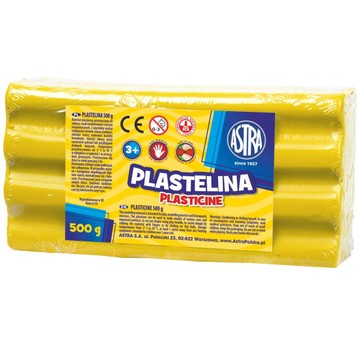 PLASTELINA ASTRA 500G ŻÓŁTA 303117003