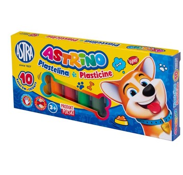 PLASTELINA ASTRINO 10 KOLORÓW A'10 8075