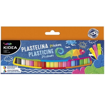 PLASTELINA KIDEA NEON 24 KOL 8913