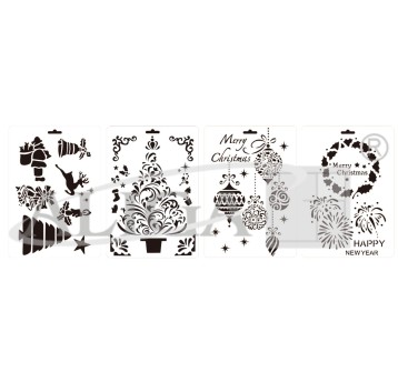 Plastikowe szablony świąteczne wielorazowe