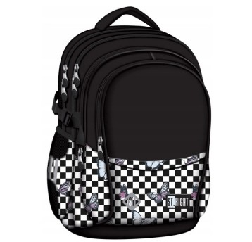 PLECAK 4-KOMOR STRIGHT BP-01 CHESSBOARD BUTTERFLIE
