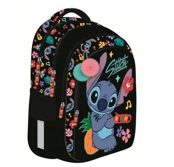 PLECAK 4-KOMOROWY BPL-58 STITCH BLACK ALOHA 9865