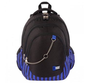 PLECAK 4-KOMOROWY STRIGHT BP-06 BLACK BLUE 7510