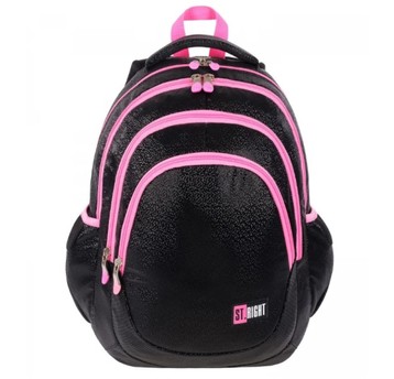 PLECAK 4-KOMOROWY STRIGHT BP-06 BLACK GLITTER 5349