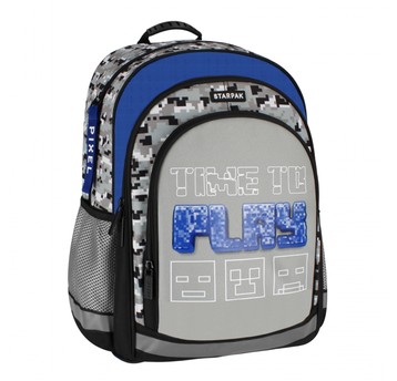 PLECAK PIXEL SZARY STK-14 PB1 12 6927