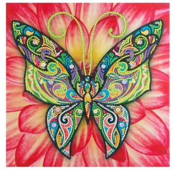 PŁÓTNO DIAMENTOWE OZDAB MOTYL 2430