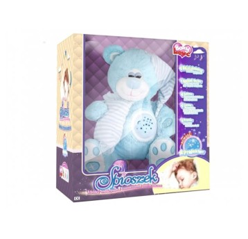 PLUSZOWY ŚPIOSZEK NIEBIESKI Z PROJEKTOREM 6539