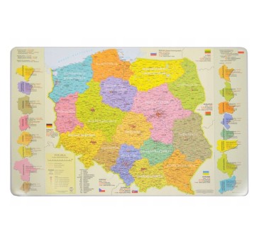 PODKŁADKA-MAPA ADMINISTRACYJNA POLSKI 6524