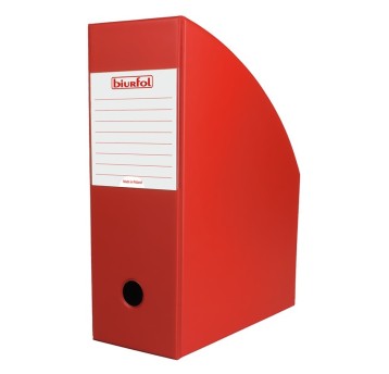 POJEMNIK NA CZASOPISMA 10CM CZERWONY 7075