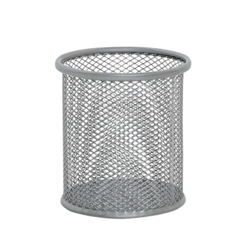 POJEMNIK NA DŁUG. Q-CONNECT METAL SIATKA OKR SREBR