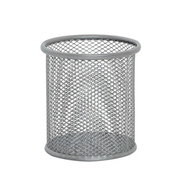 POJEMNIK NA DŁUG. Q-CONNECT METAL SIATKA OKR SREBR