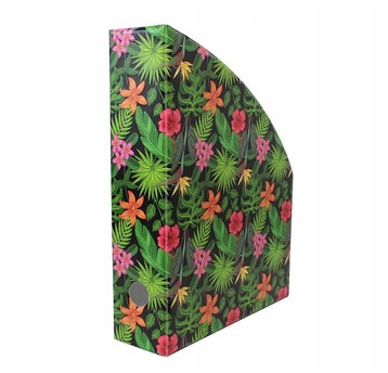 POJEMNIK NA DOKUMENTY 7CM Z NADRUKIEM FLOWERS 7553