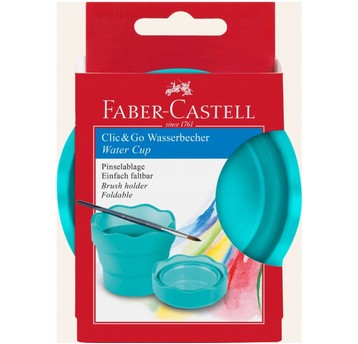 POJEMNIK NA WODĘ CLIC&GO TURKUSOWY FABER-CASTELL