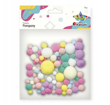 POMPONY 15G MIX BRIGHT KOLOR 7454