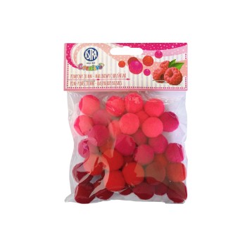 POMPONY 20MM MALINOWY CHRUŚNIAK 6934