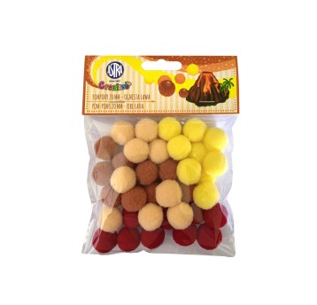 POMPONY 20MM OGNISTA LAWA 6958