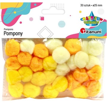 POMPONY 25MM A`30 TON.ŻÓŁTA 4588
