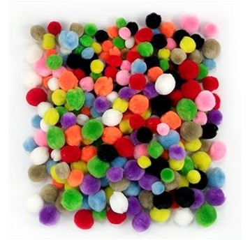 POMPONY AKRYLOWE MIX, 300 SZT.7291