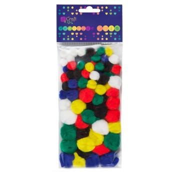 POMPONY AKRYLOWE MIX, 78 SZT. 2623 A'6