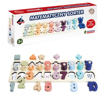 POMYSŁOWY SKRZAT CYFRY I KSZTAŁTY - DREW.SORT 7102