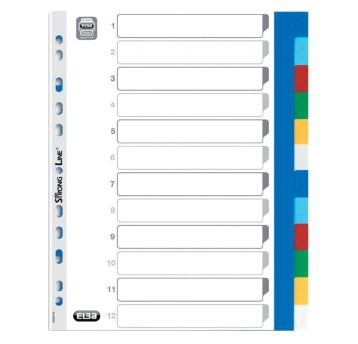 PRZEKŁADKI ELBA A4+ 12T PP12/100 KOLOR E17210220