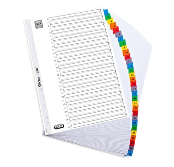 PRZEKŁADKI KART.A4 MYLAR Z KOLOR. NUMER.1-31