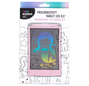 PRZEZROCZYSTY TABLET LCD A KIDEA RÓŻOWY 0259