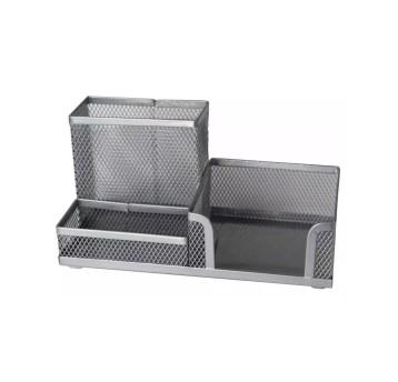 PRZYBORNIK NA BIUR.M-851S SREBRNY 2146