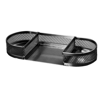 PRZYBORNIK ZAOKRĄGLONY CZARNY BV516-V TETIS