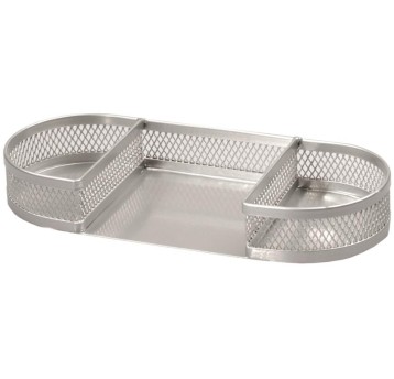 PRZYBORNIK ZAOKRĄGLONY SREBRNY BV516-S TETIS