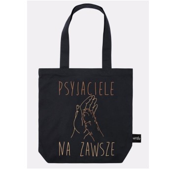 PSYJACIELE NA ZAWSZE torba czarna 0173