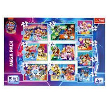 PUZZLE 10 W1 WESOŁY DZIEŃ PIESKÓW PSI PATROL 96002