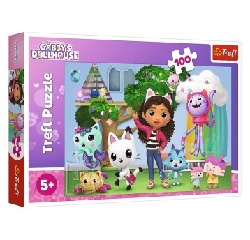 PUZZLE 100 KOCI DOMEK GABI 16464