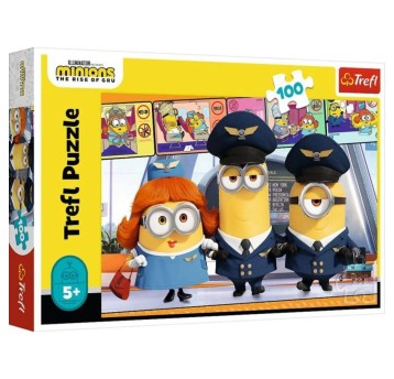 PUZZLE 100 MINIONKI NA LOTNISKU 16390