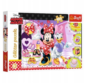 PUZZLE 100 MINNIE I BŁYSKOTKI GLITTER 14820