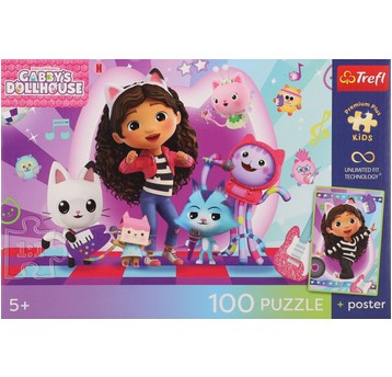 PUZZLE 100 PREMIUM KOLOROWY KOCI SWIAT 16551