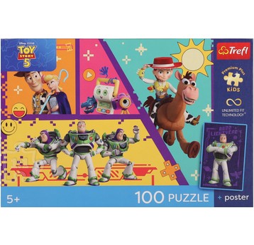 PUZZLE 100 PREMIUM ZABAWKI W AKCJI 16556