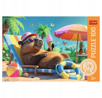 PUZZLE 100 RELAKS W STYLU KAPIBARY 16537