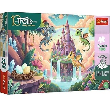 PUZZLE 100 RYCERZ TREFLIK I SMOKI 16576
