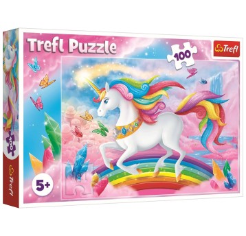 PUZZLE 100 W KRYSZTAŁ. ŚWIECIE JEDNOROŻCÓW 16364