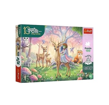 PUZZLE 100 ZWIERZETA Z MAGICZNEGO LASU 16577