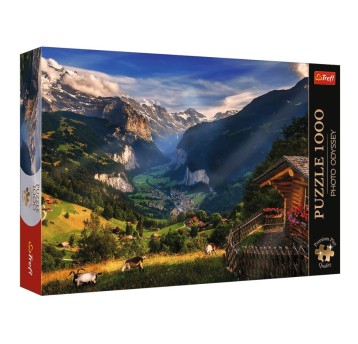 PUZZLE 1000 DOLINA LAUTERBRUNNEN SZWAJCARIA 10821