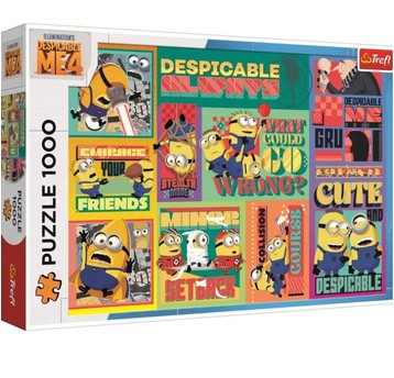 PUZZLE 1000 GRU I MINIONKI POD PRZYKRYWKĄ 10820