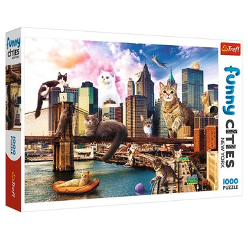 PUZZLE 1000 KOTY W NOWYM JORKU 10595