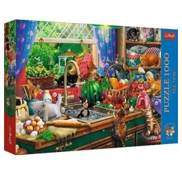 PUZZLE 1000 PREM TEA TIME: KOCIAKI ROZRABIAK 10839