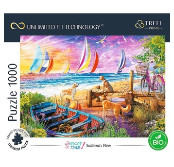 PUZZLE 1000 UFT CZAS WAKACJI: WIDOK ŻAGLÓWEK 10697