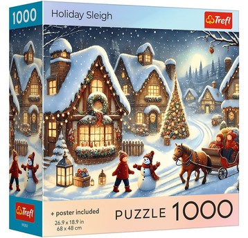 PUZZLE 1000 USA COLLECTION HOLIDAY SLEIGH 99282