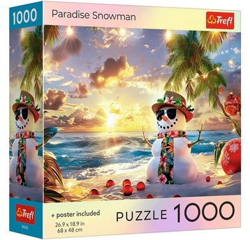PUZZLE 1000 USA COLLECTION PARADISE SNOWMAN 99292